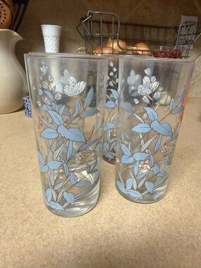 Vintage Noritake Kilkee Floral Glasses - Set of 4